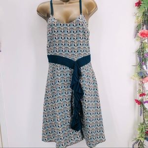 Liberty of London for Target blue print spaghetti strap dress